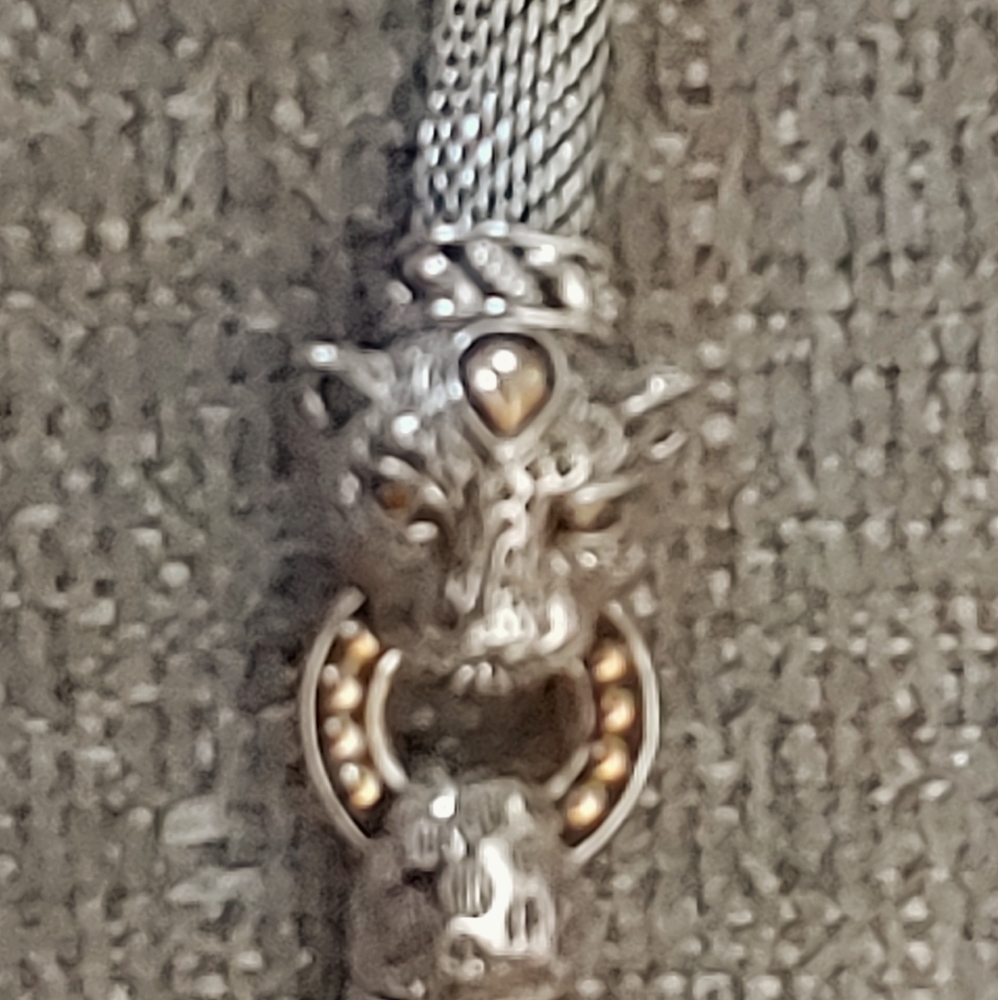 JAI Sterling Silver Figural Leopard Bracelet